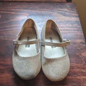 Toddler holiday shoes- gold